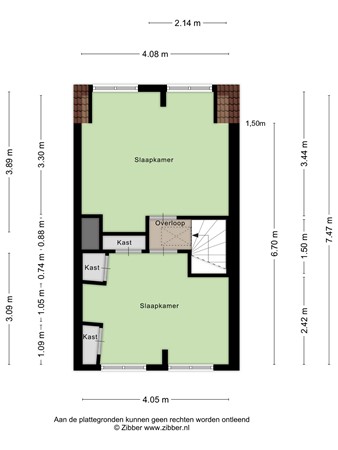 Floorplan - Hoogvensestraat 88, 5017 CG Tilburg