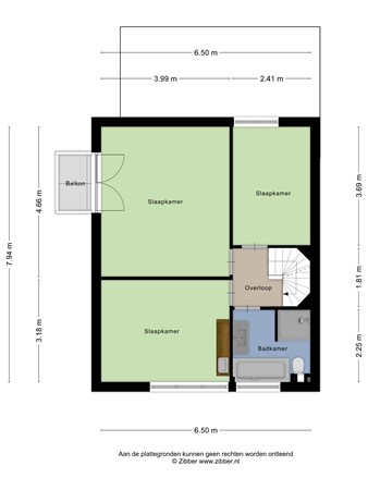 Floorplan - Gluckstraat 14, 5011 VG Tilburg