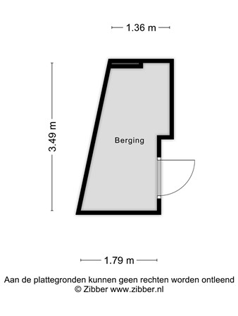 Floorplan - Piusplein 42-07, 5038 WN Tilburg
