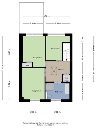 Floorplan - Generaal Winkelmanstraat 41, 5025 XD Tilburg