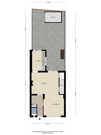 Floorplan - Generaal Winkelmanstraat 41, 5025 XD Tilburg