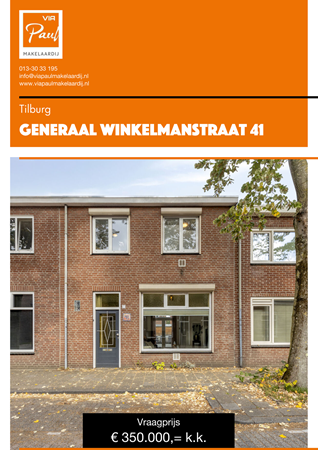 Brochure preview - brochure Generaal Winkelmanstraat 41 Tilburg