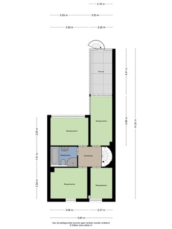 Floorplan - Telefoonstraat 7, 5038 DL Tilburg