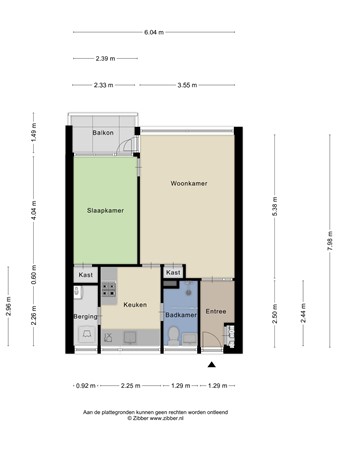 Floorplan - Prunusstraat 35, 5038 MG Tilburg