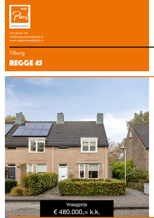 Brochure preview - brochure Regge 45 Tilburg