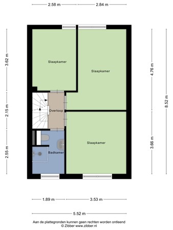 Floorplan - Regge 45, 5032 RB Tilburg