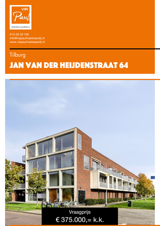 Brochure preview - brochure Jan van der Heijdenstraat 64 Tilburg