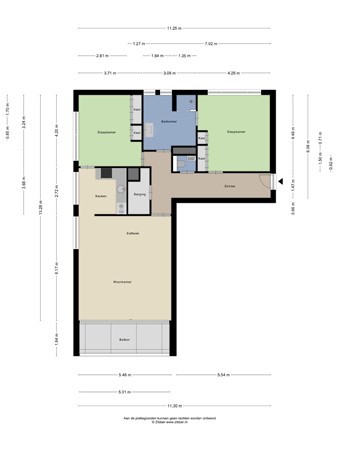 Floorplan - Magentahof 64, 5044 SP Tilburg