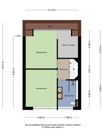 Floorplan - Holtenstraat 41, 5045 CE Tilburg