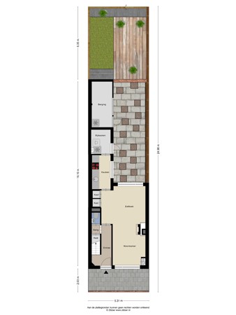 Floorplan - Oerlesestraat 163, 5025 DA Tilburg