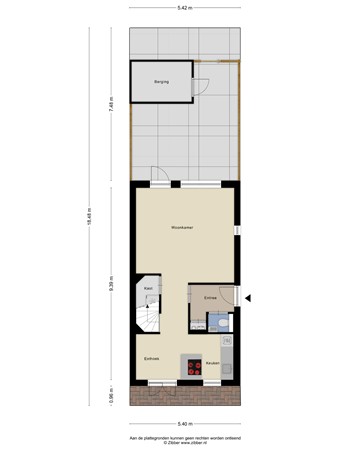 Floorplan - Beijerlandstraat 31, 5018 DB Tilburg