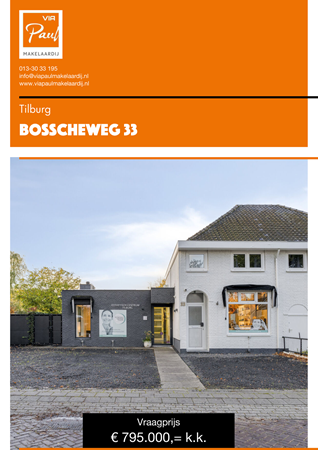 Brochure preview - brochure Bosscheweg 33 Tilburg