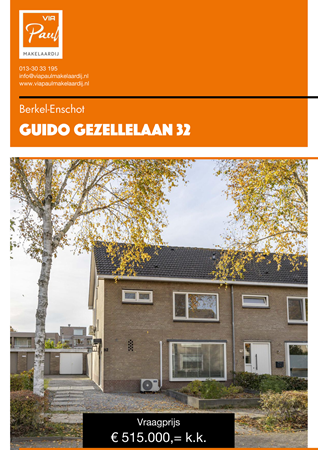 Brochure preview - brochure Guido Gezellelaan 32 Berkel-Enschot