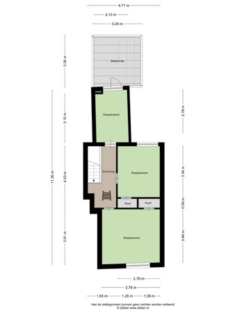 Floorplan - De Regenboogstraat 10, 5038 NP Tilburg