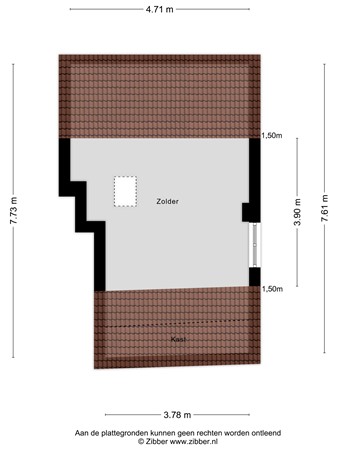 Floorplan - De Regenboogstraat 10, 5038 NP Tilburg