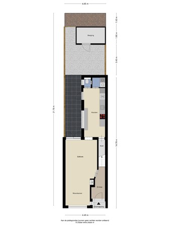 Floorplan - Gildebroedersstraat 35, 5017 BA Tilburg