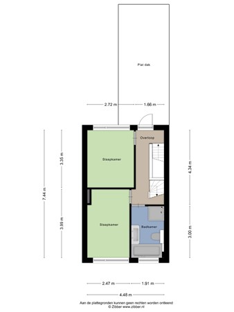 Floorplan - Gildebroedersstraat 35, 5017 BA Tilburg