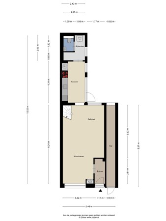 Floorplan - Lange Nieuwstraat 150, 5041 DJ Tilburg