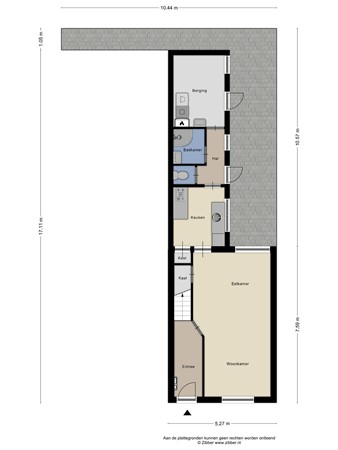 Floorplan - Nachtegaalstraat 12, 5022 AK Tilburg