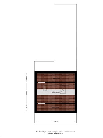 Floorplan - Borneostraat 19, 5014 BM Tilburg