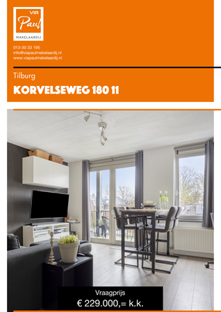 Brochure preview - brochure Korvelseweg 180 11 Tilburg