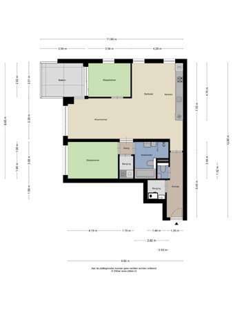 Floorplan - Kempenaarplaats 54, 5017 DX Tilburg