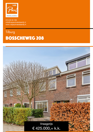 Brochure preview - brochure Bosscheweg 208 Tilburg