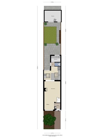 Floorplan - Bosscheweg 208, 5015 AG Tilburg