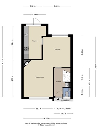 Floorplan - Spoorbaan 68, 5051 EW Goirle