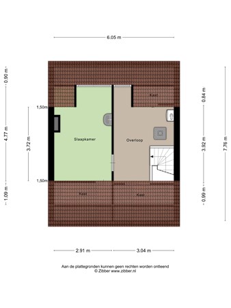 Floorplan - Spoorbaan 68, 5051 EW Goirle
