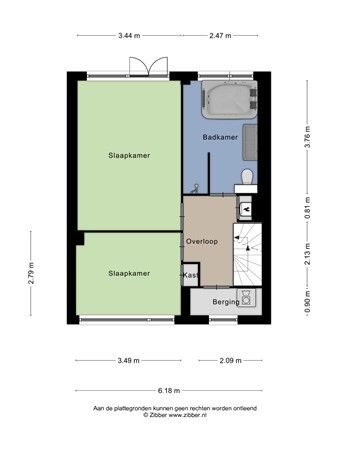 Floorplan - Groenstraat 156, 5021 LM Tilburg