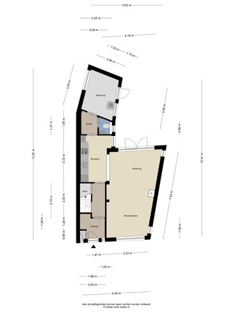 Floorplan - Kwaadeindstraat 43, 5041 JJ Tilburg