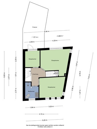 Floorplan - Kwaadeindstraat 43, 5041 JJ Tilburg
