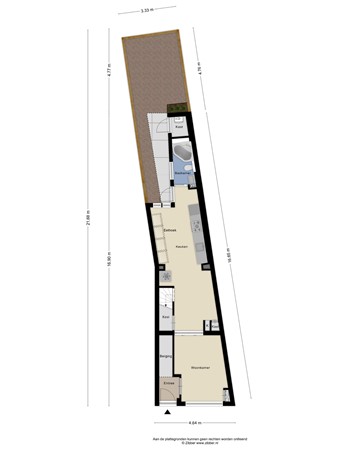 Floorplan - Leo Xiii-Straat 86, 5046 KK Tilburg