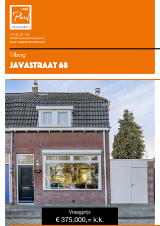 Brochure preview - brochure Javastraat 68 Tilburg
