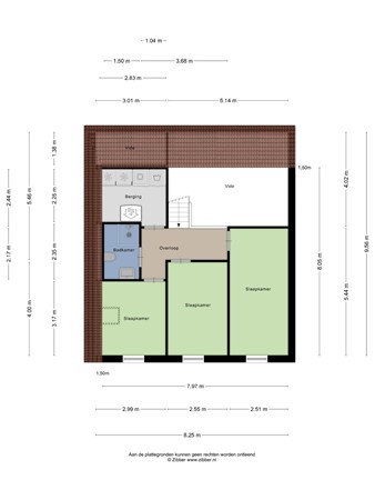 Floorplan - Bosscheweg 158-11, 5015 AE Tilburg