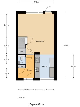 Floorplan - Ir. Kippermanstraat 44, 5021 SZ Tilburg