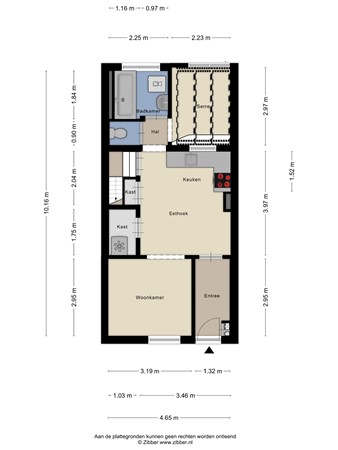 Floorplan - Diepenstraat 85, 5025 MR Tilburg