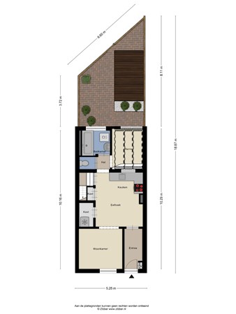 Floorplan - Diepenstraat 85, 5025 MR Tilburg