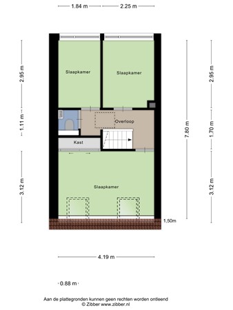 Floorplan - Roggestraat 51, 5025 MA Tilburg