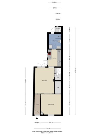 Floorplan - Enschotsestraat 276, 5014 DL Tilburg