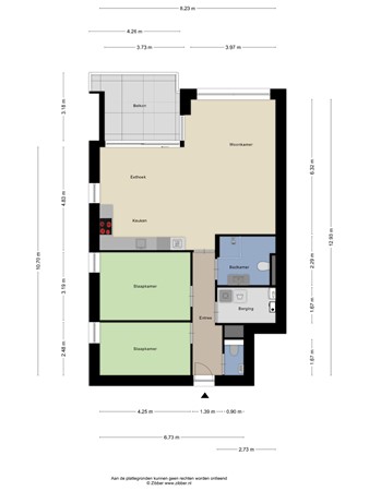 Floorplan - Kempenaarplaats 38, 5017 DX Tilburg