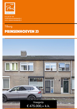 Brochure preview - brochure Prinsenhoeven 23 Tilburg