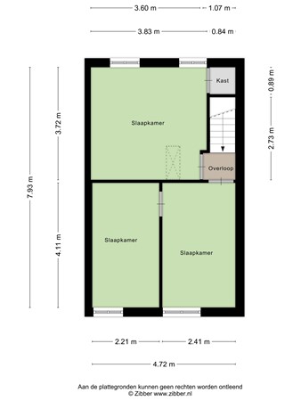 Floorplan - Klaverstraat 70, 5025 MD Tilburg