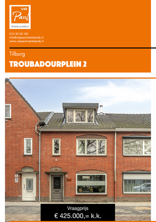 Brochure preview - brochure Troubadourplein 2 Tilburg