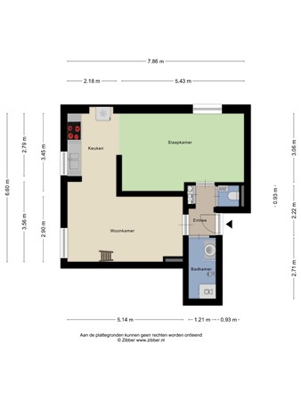 Floorplan - Koestraat 129, 5014 EC Tilburg