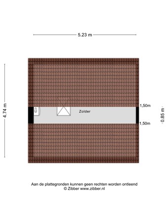 Floorplan - Deken Sandersstraat 61, 5046 HH Tilburg