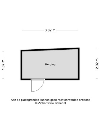 Floorplan - Deken Sandersstraat 61, 5046 HH Tilburg