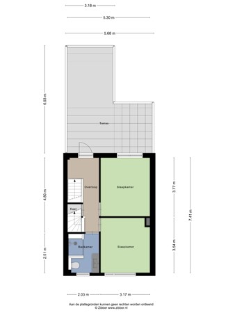 Floorplan - Armhoefstraat 24, 5018 EK Tilburg