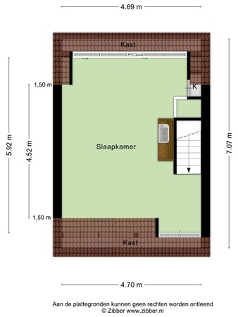 Floorplan - Leenherenstraat 34, 5021 CJ Tilburg